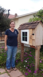 Christine Bride and her Little Library